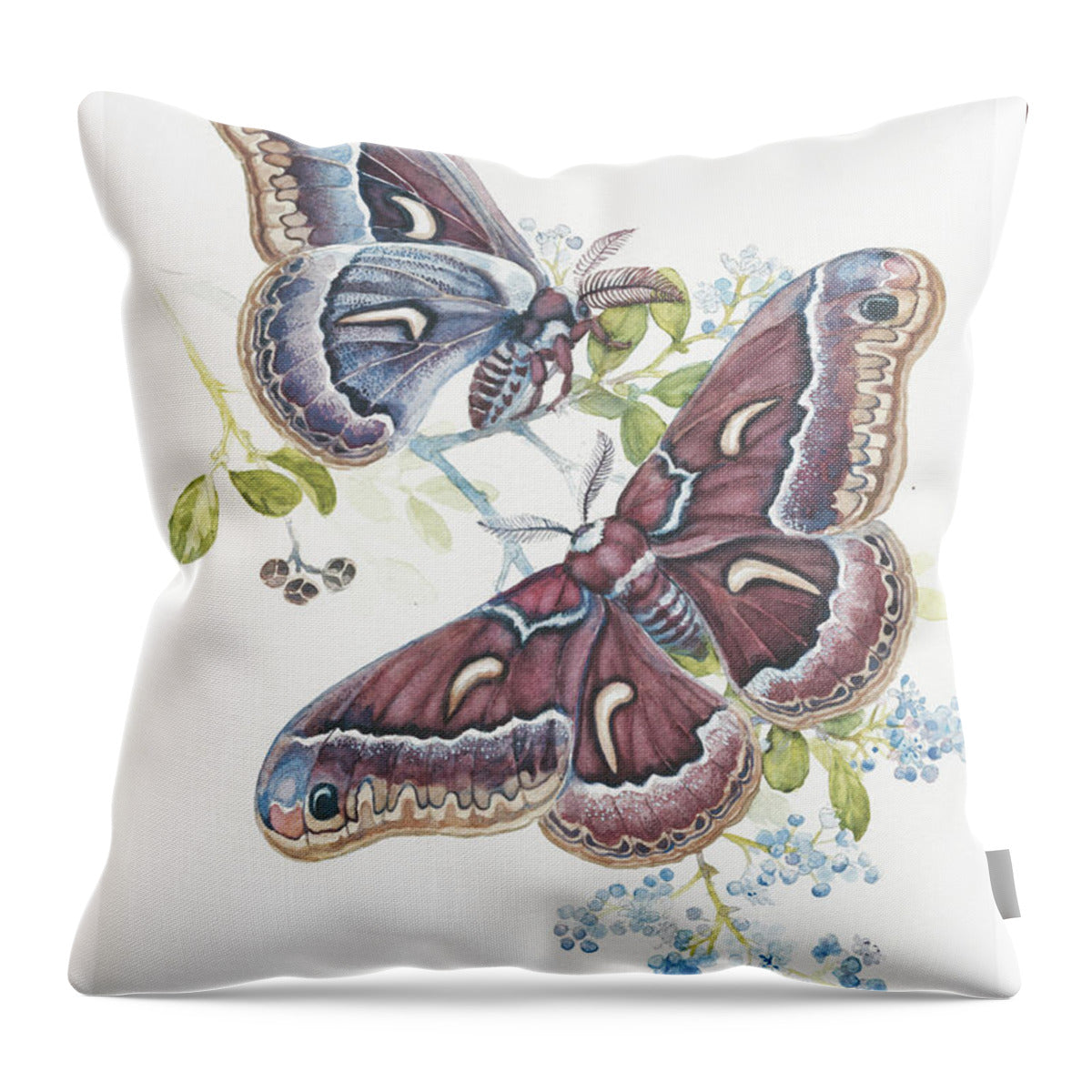 Silk Moth - Throw Pillow