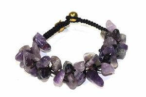 Raw Amethyst Stone Bracelet