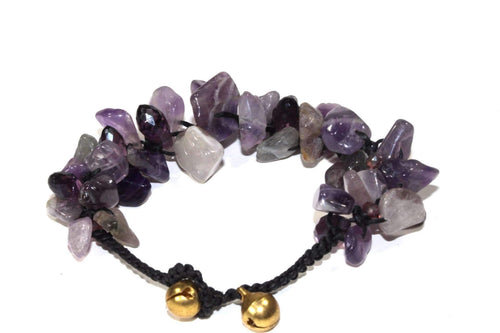 Raw Amethyst Stone Bracelet