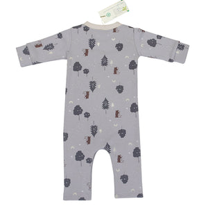 Hipzoo Organic Cotton Baby Rompers - Forest Friends Collection (Beige