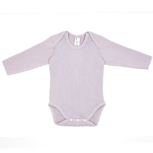 Organic cotton ribbed Flat Seam Onesie