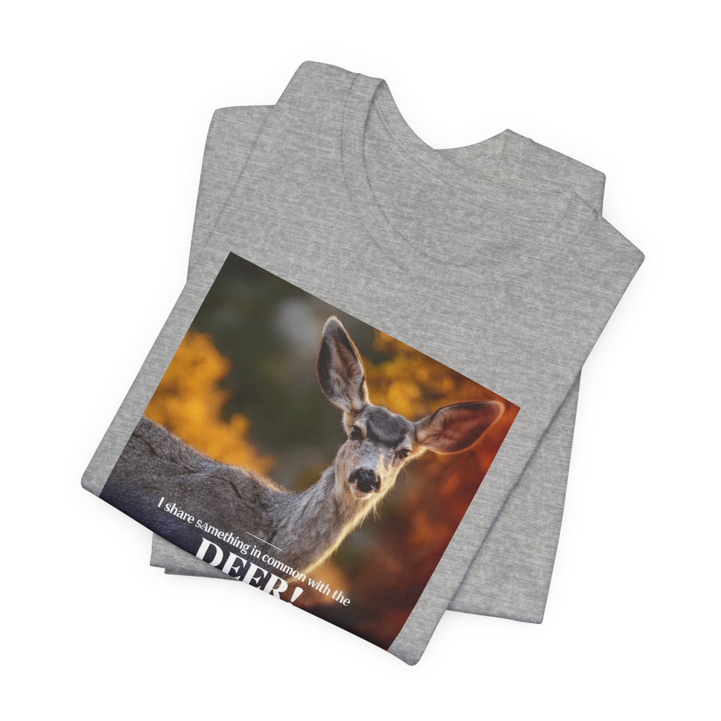 Deer! Photo Tee – Rustic Wildlife Graphic T-Shirt