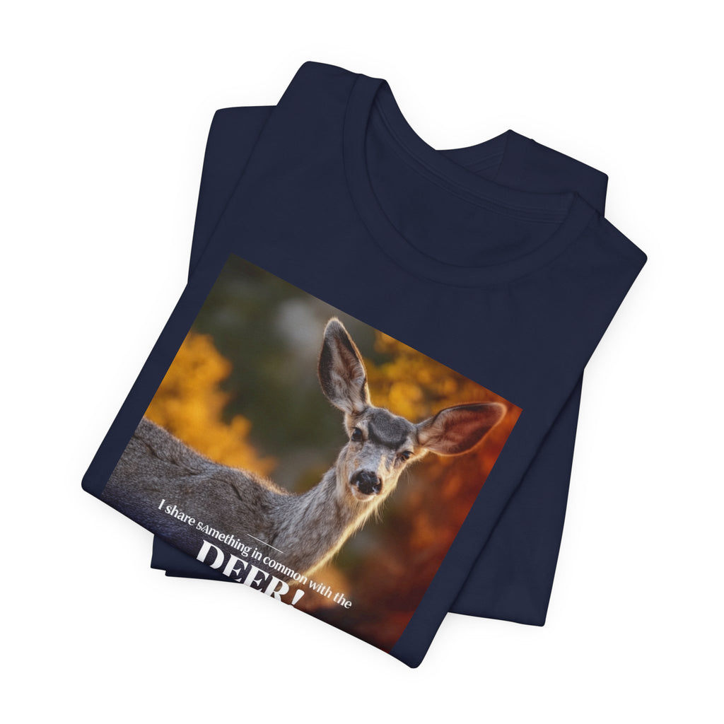 Deer! Photo Tee – Rustic Wildlife Graphic T-Shirt