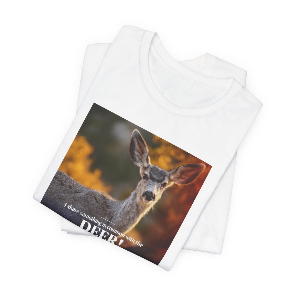Deer! Photo Tee – Rustic Wildlife Graphic T-Shirt