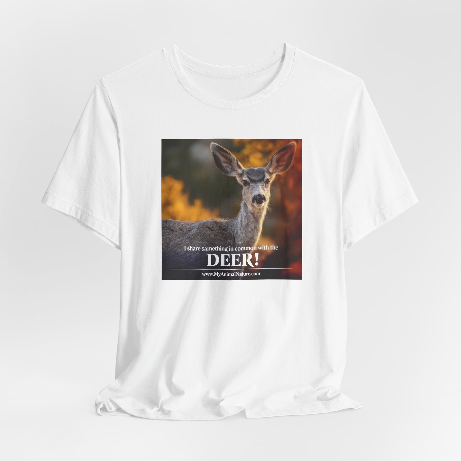 Deer! Photo Tee – Rustic Wildlife Graphic T-Shirt