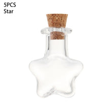 5pcs/pack Mini Empty Sample Jars Glass Cork