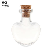 5pcs/pack Mini Empty Sample Jars Glass Cork