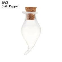 5pcs/pack Mini Empty Sample Jars Glass Cork