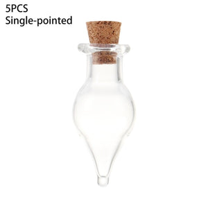 5pcs/pack Mini Empty Sample Jars Glass Cork