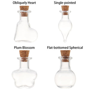 5pcs/pack Mini Empty Sample Jars Glass Cork