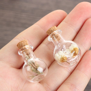 5pcs/pack Mini Empty Sample Jars Glass Cork