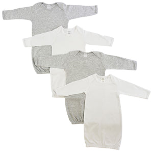 Bambini Newborn Baby Girls 4 pc Gown Set