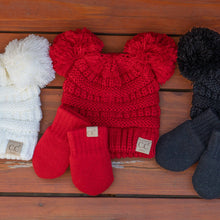 CC Baby Pom Pom Beanie and Mittens Set