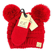 CC Baby Pom Pom Beanie and Mittens Set