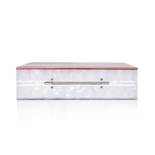 Sparkling American Flag Pearl White Clutch Purse