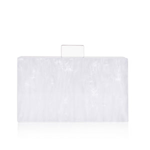 Sparkling American Flag Pearl White Clutch Purse