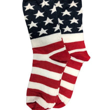 American Flag Patriotic Socks, Premium Quality Cotton Crew Socks