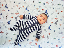 ORGANIC SWADDLE - UNDER THE SEA