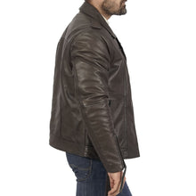 Lorenzo  Comfortable Brown Leather Jacket