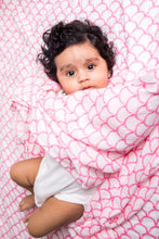 ORGANIC SWADDLE SET - SAKURA (Cherry Blossom + Pink Stripe)