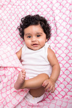 ORGANIC SWADDLE SET - SAKURA (Cherry Blossom + Pink Stripe)