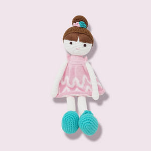 Crochet Baby Girl Doll, Amigurumi Large Girl Stuffs Toys, Gift for