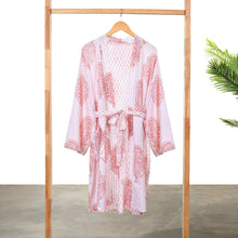 Block-Printed Robe - Pink City