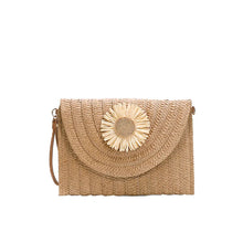 Straw Woven Shoulder Crossbody Beach Clutch Bag