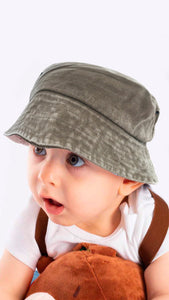 Faded Denim -Kids Fedora Hat 4-8 Years