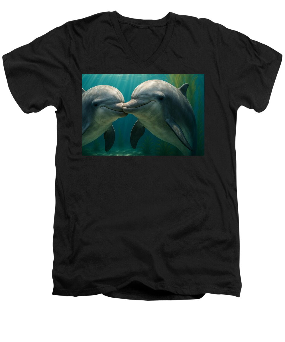 Dolphin - Men's V-Neck T-Shirt