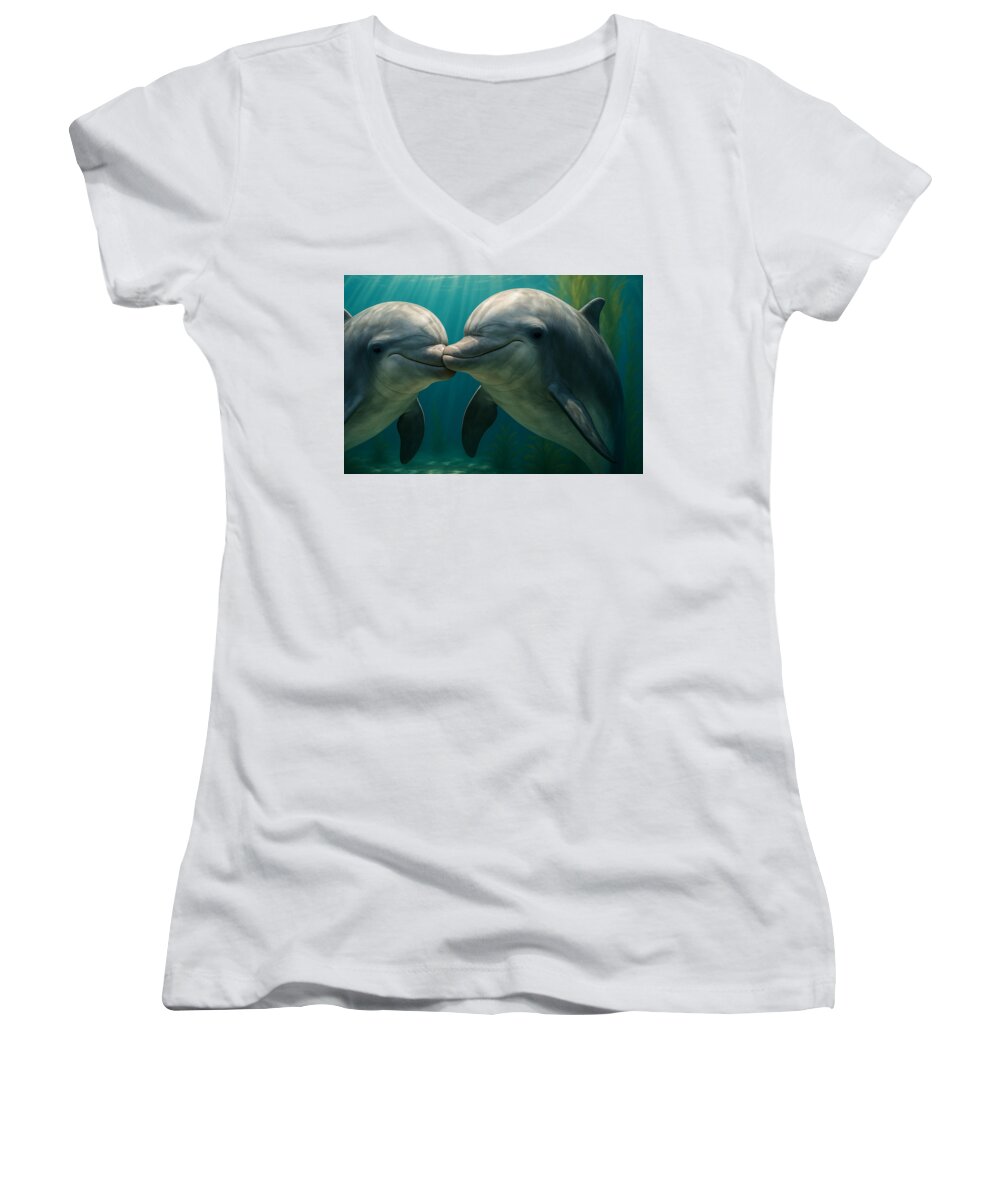 Dolphin - Women's V-Neck