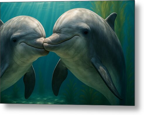 Dolphin - Metal Print