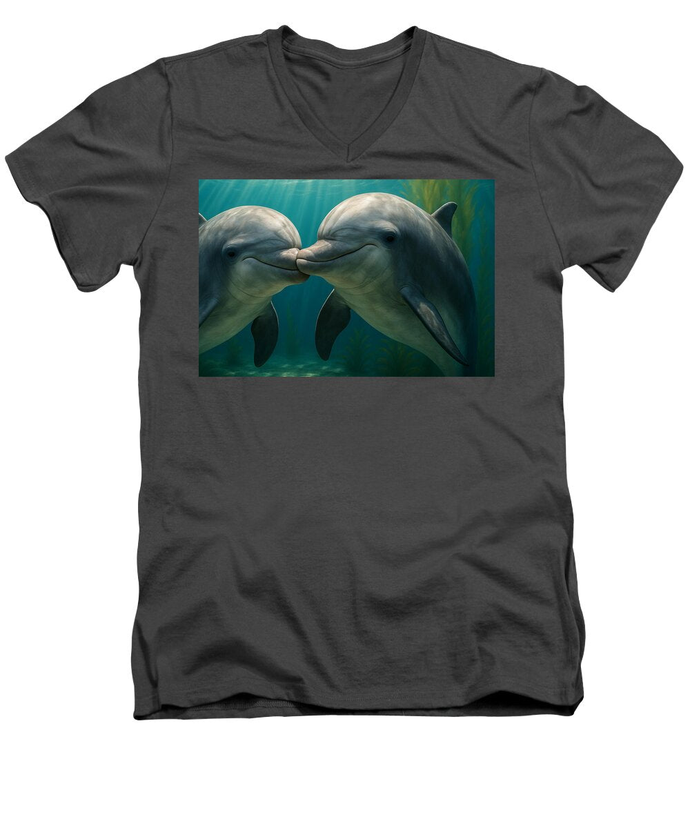 Dolphin - Men's V-Neck T-Shirt