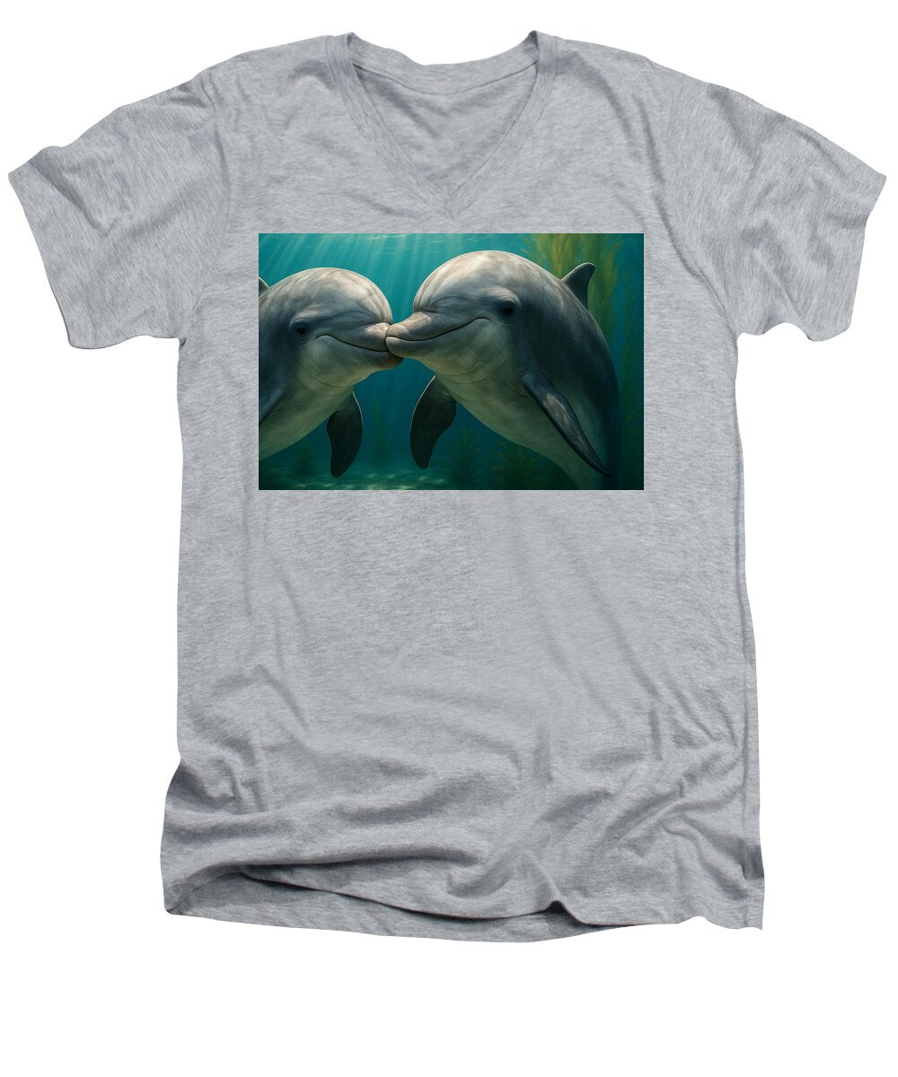 Dolphin - Men's V-Neck T-Shirt
