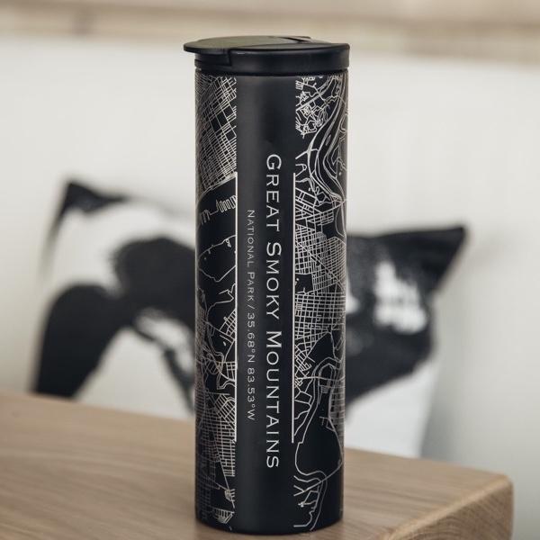 Great Smoky Mountains National Park - Tennessee Map Tumbler in Matte