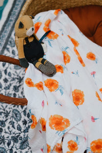 ORGANIC SWADDLE - MARIGOLD