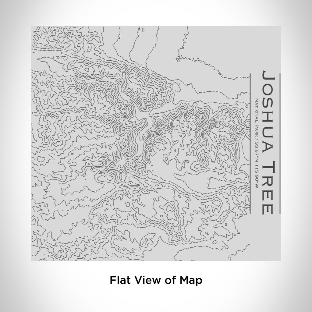 Joshua Tree National Park Engraved Topographic Map Tumbler