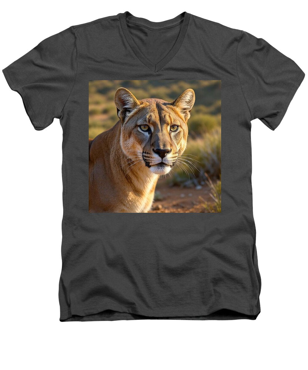 Lion - Men's V-Neck T-Shirt