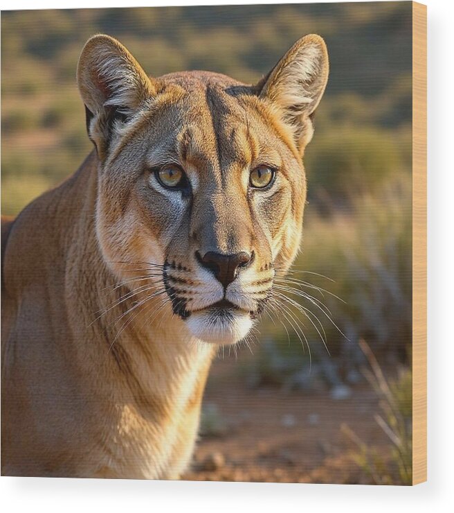 Lion - Wood Print