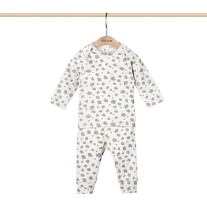 Hipzoo Organic Cotton Baby Pajama Set (Leopard Print)