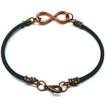 Masculine Sturdy Copper Swivel Infinity Bracelet