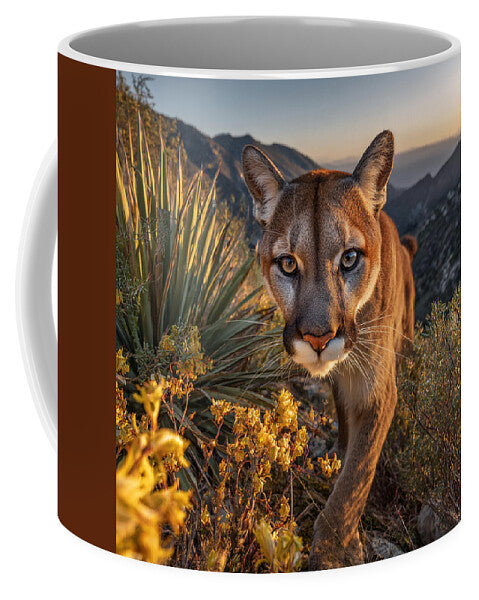 Mountain Lion at Sunset - Mug