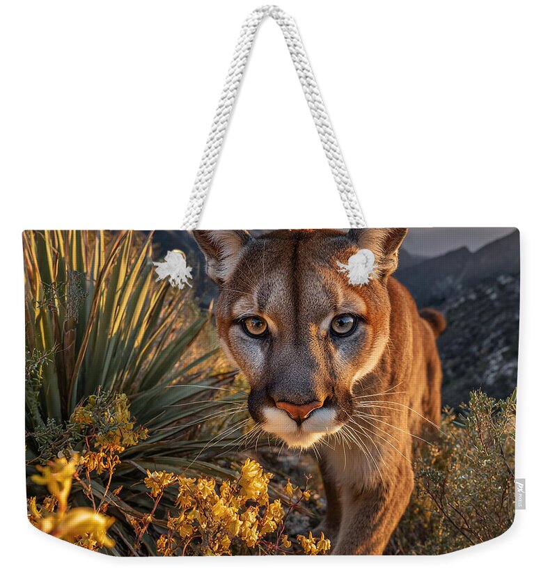 Mountain Lion at Sunset - Weekender Tote Bag