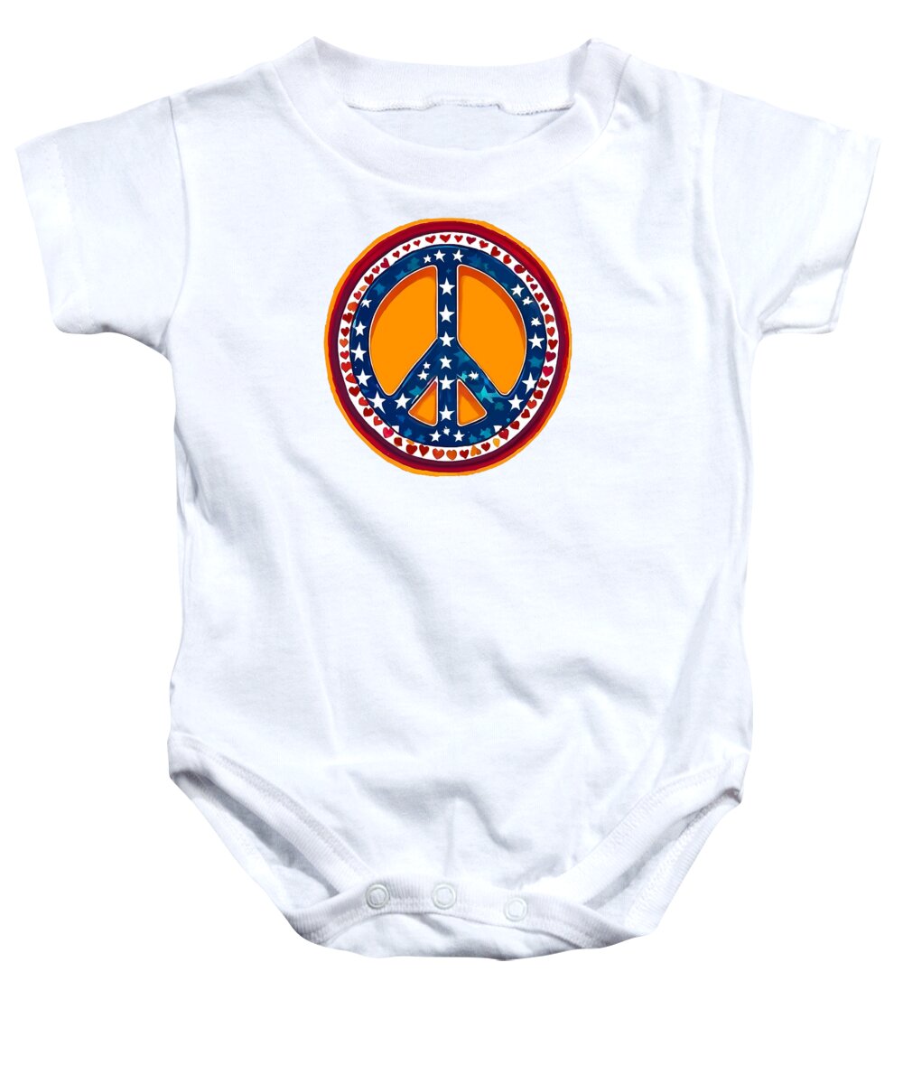 MAKE PEACE GREAT AGAIN - Patriotic Peace - Baby Onesie