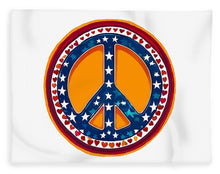 MAKE PEACE GREAT AGAIN - Patriotic Peace - Blanket