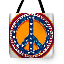 MAKE PEACE GREAT AGAIN - Patriotic Peace - Tote Bag