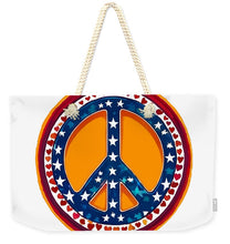 MAKE PEACE GREAT AGAIN - Patriotic Peace - Weekender Tote Bag