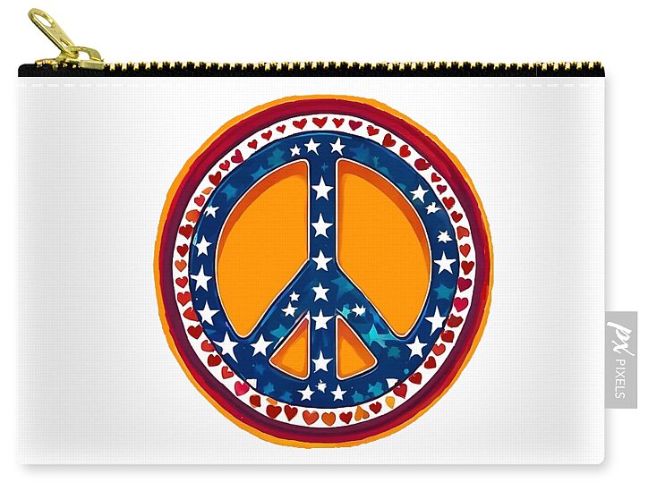 MAKE PEACE GREAT AGAIN - Patriotic Peace - Zip Pouch