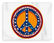 MAKE PEACE GREAT AGAIN - Patriotic Peace - Blanket