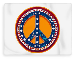 MAKE PEACE GREAT AGAIN - Patriotic Peace - Blanket